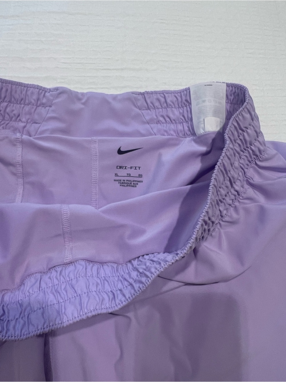 Nike Lavender Dri‑Fit Running Shorts